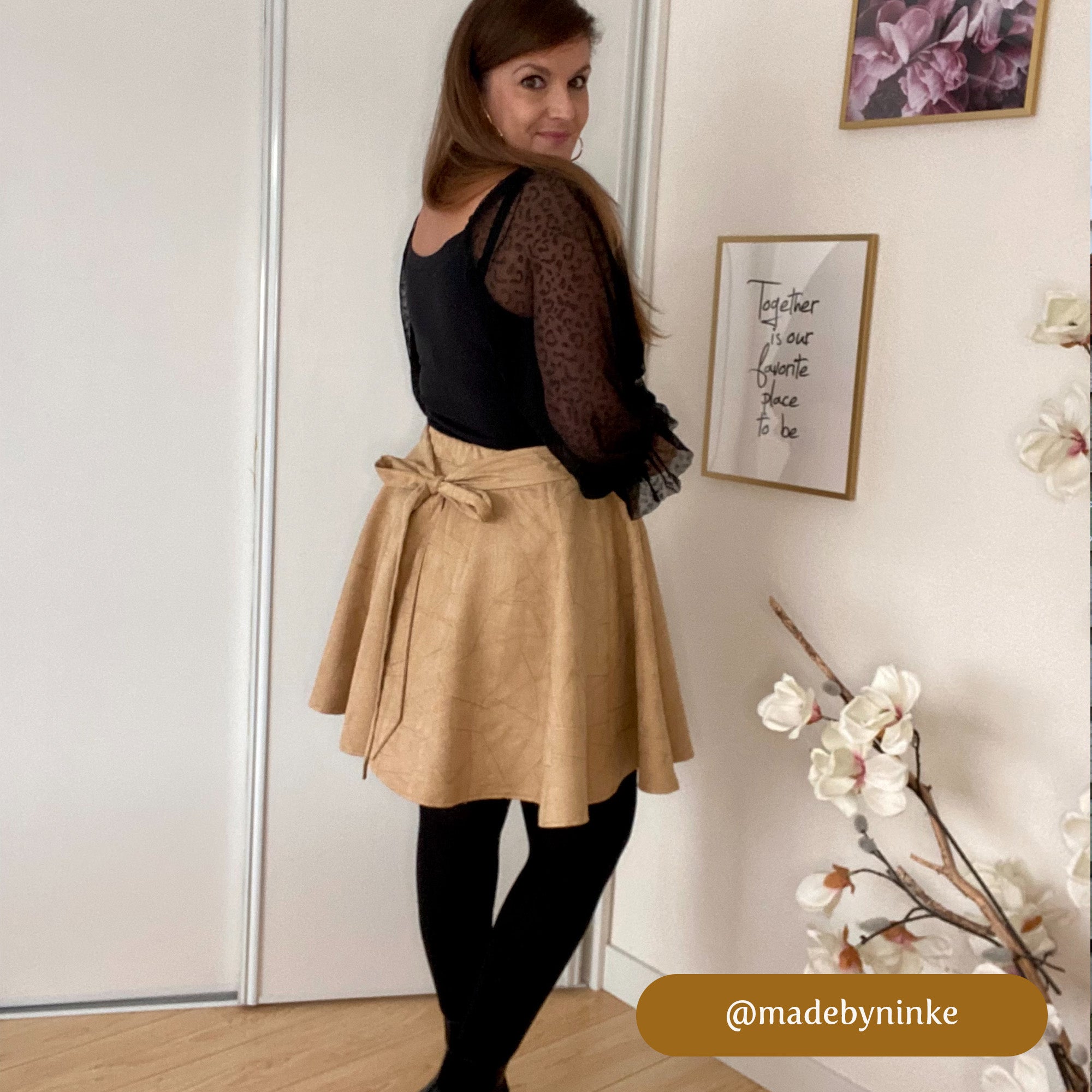 How to Style a Mini A Line Skirt Outfit - Emma