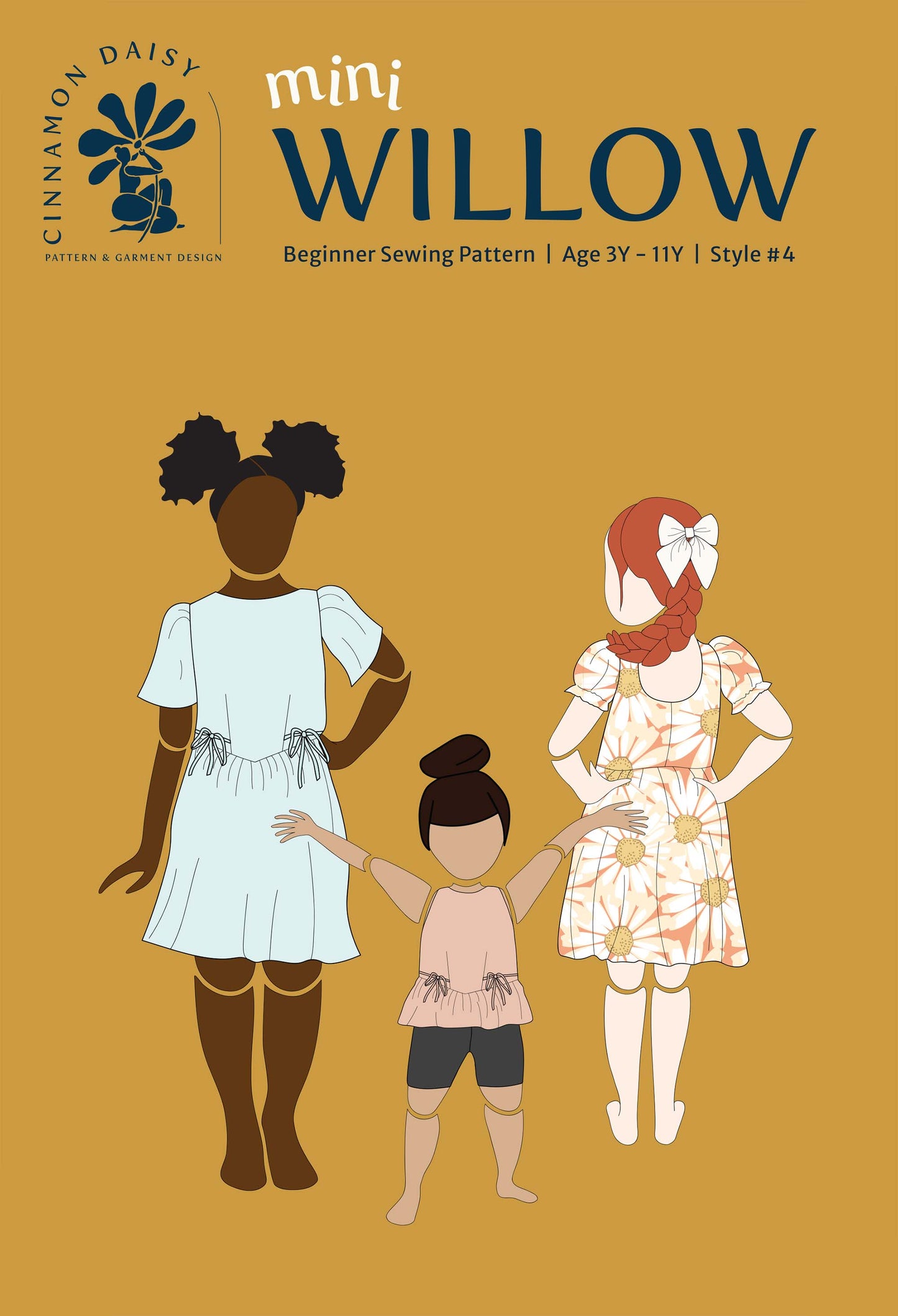 THE MINI WILLOW GIRLS SEWING PATTERN (DIGITAL)