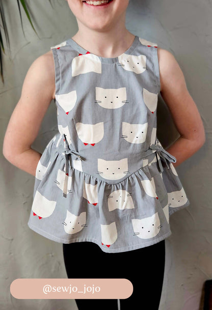 THE MINI WILLOW GIRLS SEWING PATTERN (DIGITAL)